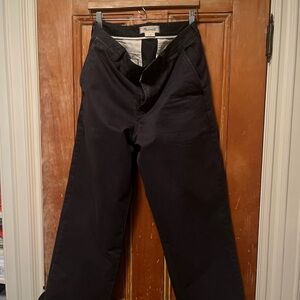 Madewell Black Chinos Classic Wide-Leg